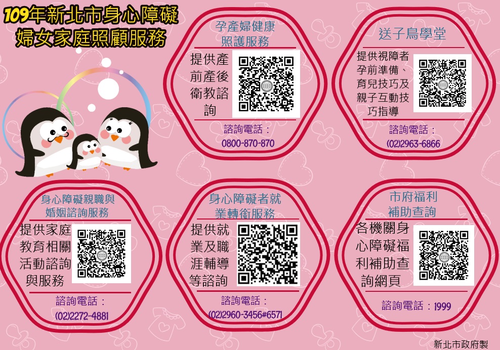 109年新北市身心障礙婦女家庭照顧服務文宣
